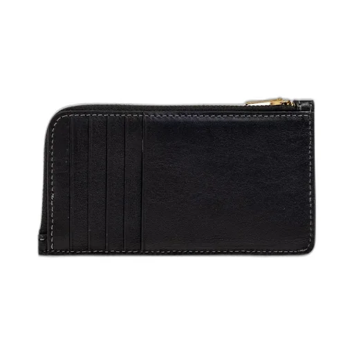 Logo Detailed Zip-Up Wallet