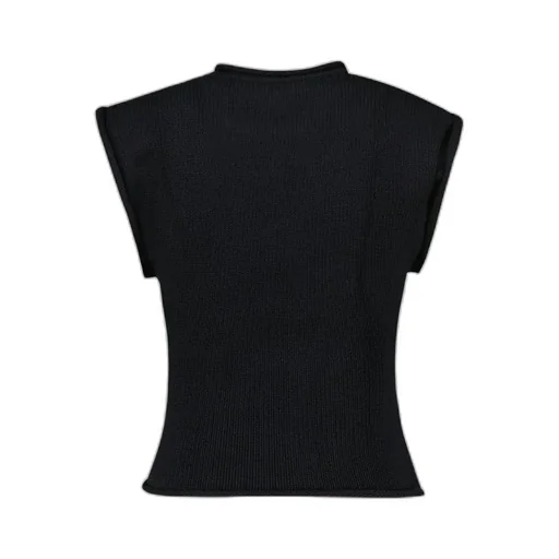 Cropped Knitted Tank Top