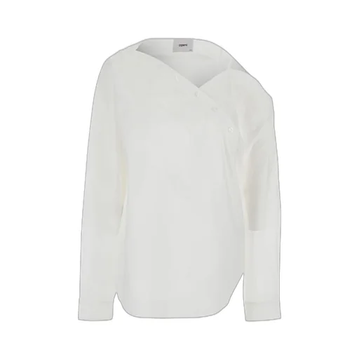 Asymmetric Buttoned Heart Shirt