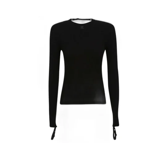 Ribbed Knit Long-Sleeved Jumper