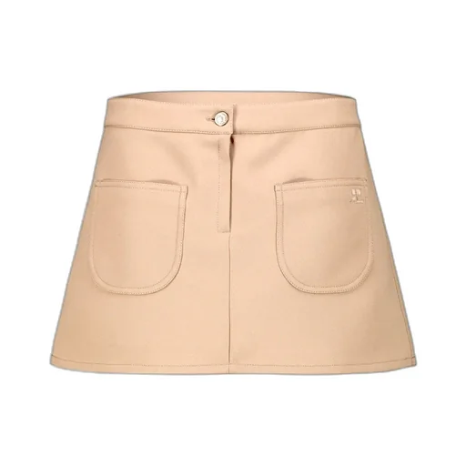 Pocket Detailed Twill Mini Skirt