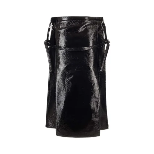 Midi Leather Skirt