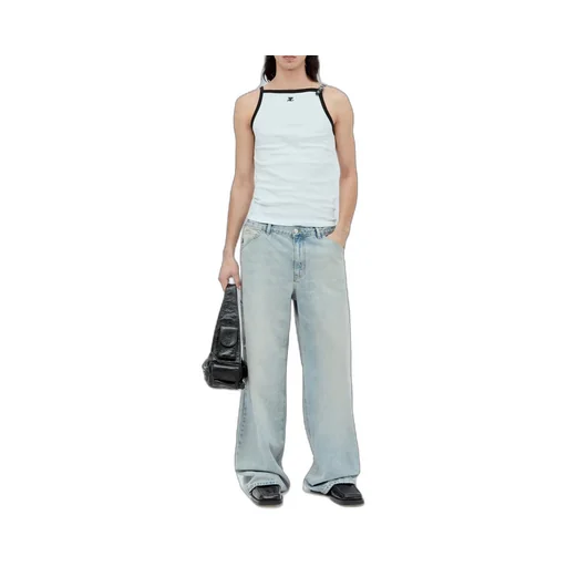 Buckle Contrast Tank Top
