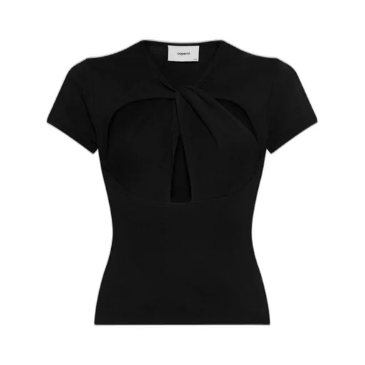 Short-Sleeved Cut Out T-Shirt