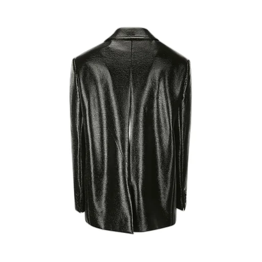 Strap Vinyl Tailored Jacket