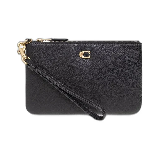 Logo Plaque Small Wristlet