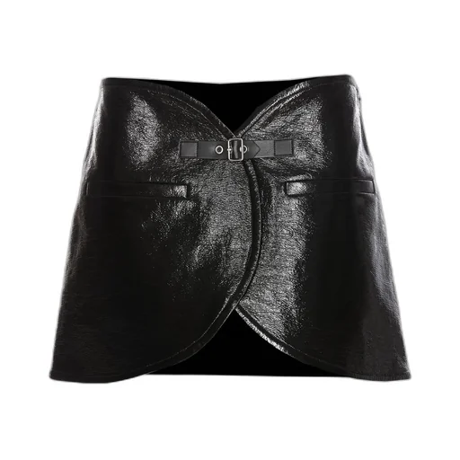 Ellipse Vinyl Mini Skirt