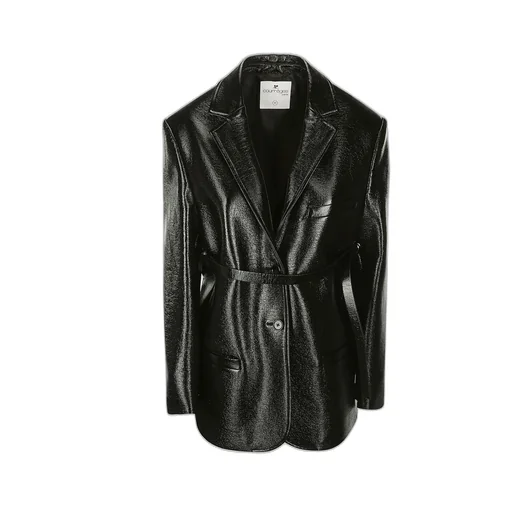 Strap Vinyl Tailored Jacket