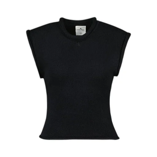 Cropped Knitted Tank Top