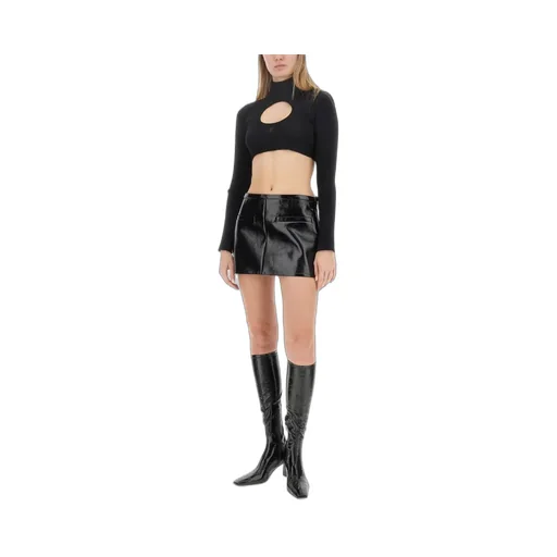 Cut-Out High Neck Jumper