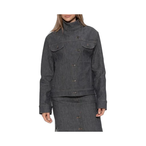 Motorcycle Button-Up Denim Jacket