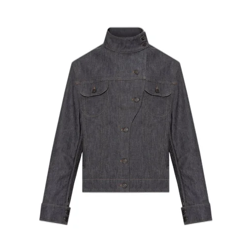 Motorcycle Button-Up Denim Jacket