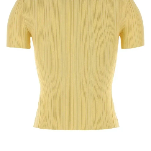 Ribbed Knit Top With Lace Detail