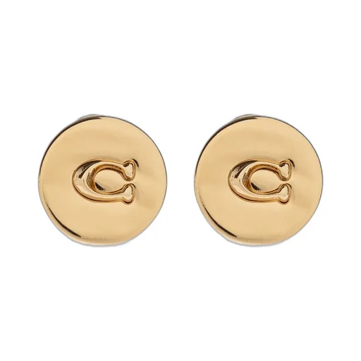 Logo Plaque Stud Earrings