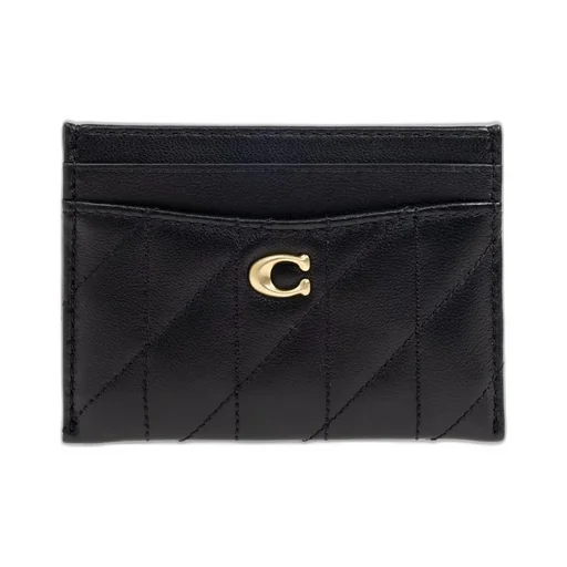 Logo Plaque Quilted Card Case