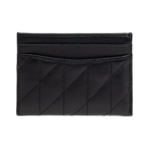 Logo Plaque Quilted Card Case