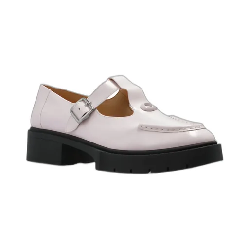 Liv Logo Plaque Mary Jane Shoes