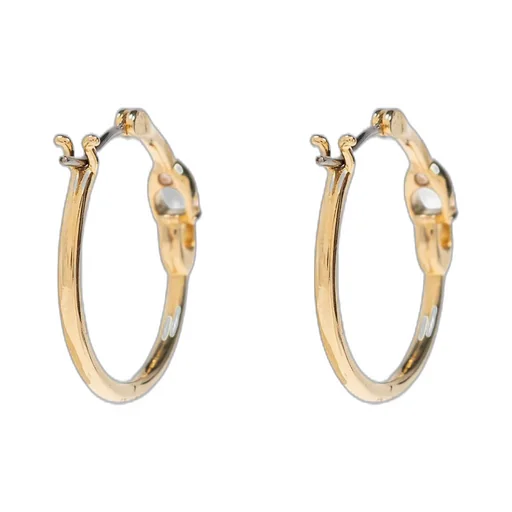 Logo Detailed Hoop Earrings