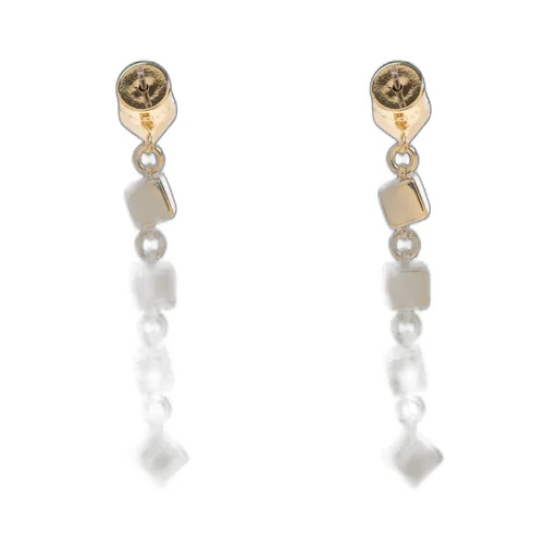 Charm Detailed Long Earrings