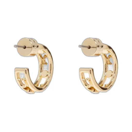 Logo Detailed Embellished Earrings