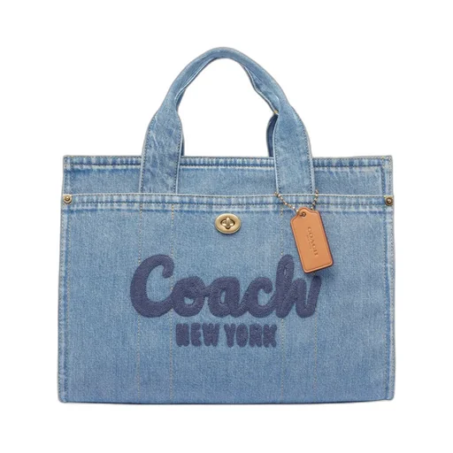 Logo Embroidered Cargo Tote Bag