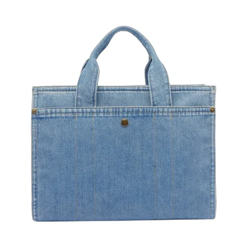 Logo Embroidered Cargo Tote Bag