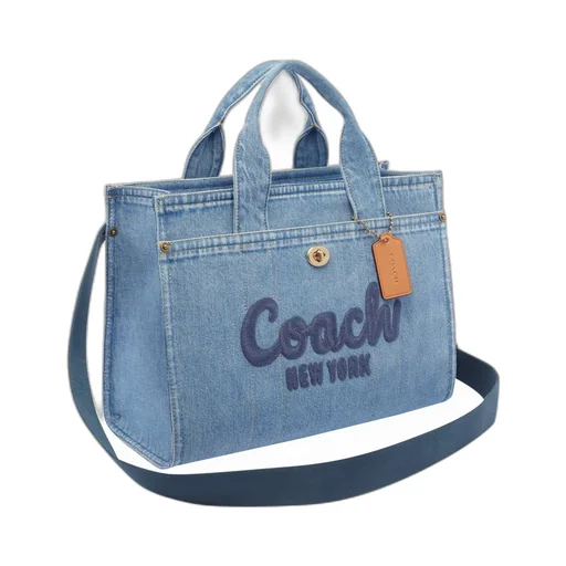 Logo Embroidered Cargo Tote Bag