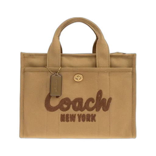 Logo Flocked Tote Bag