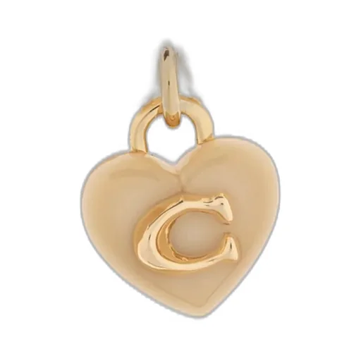 Heart Logo Plaque Charm Bracelet