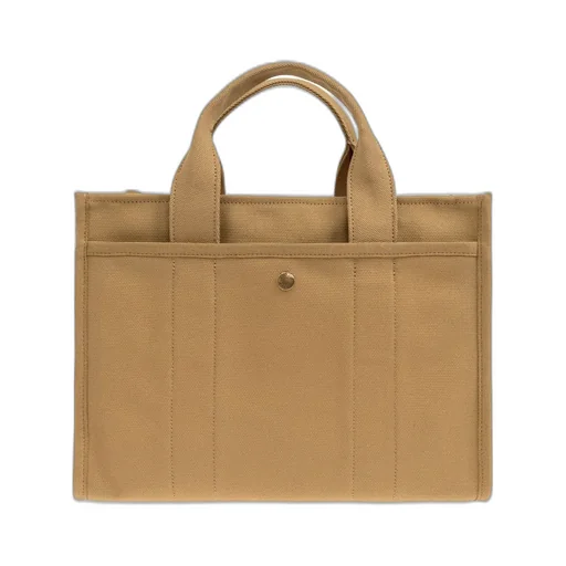 Logo Flocked Tote Bag