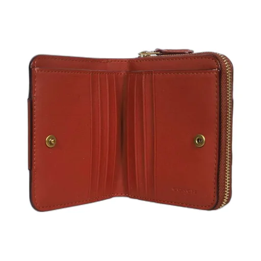 Logo Plaque Zip-Around Wallet