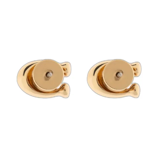 Logo Plaque Embellished Stud Earrings