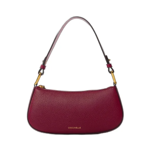 Logo Stamp Zipped Shoulder Bag