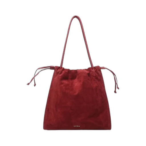 Logo Embossed Drawstring Tote Bag