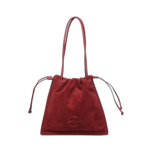 Logo Embossed Shoulder Bag