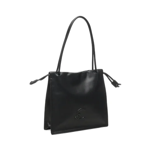 Logo Embossed Drawstring Tote Bag