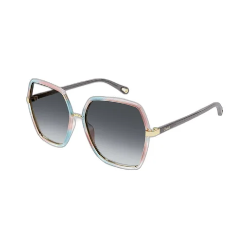 Geometric Frame Sunglasses