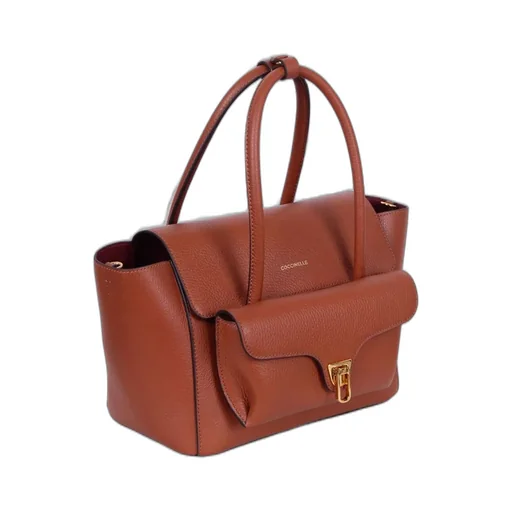 Double Beat Foldover Top Tote Bag