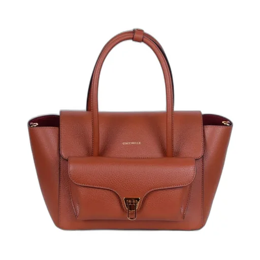 Double Beat Foldover Top Tote Bag