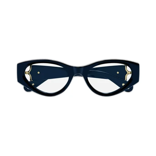 Cat-Eye Frame Logo-Engraved Glasses