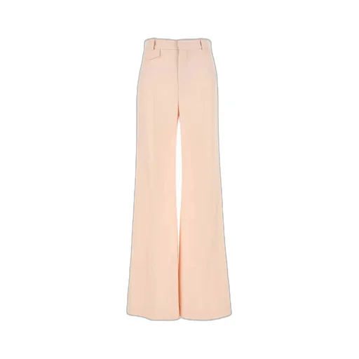 High-Waisted Flared Trousers