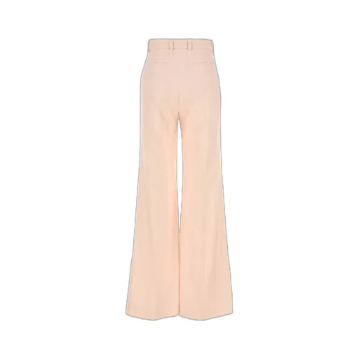 High-Waisted Flared Trousers