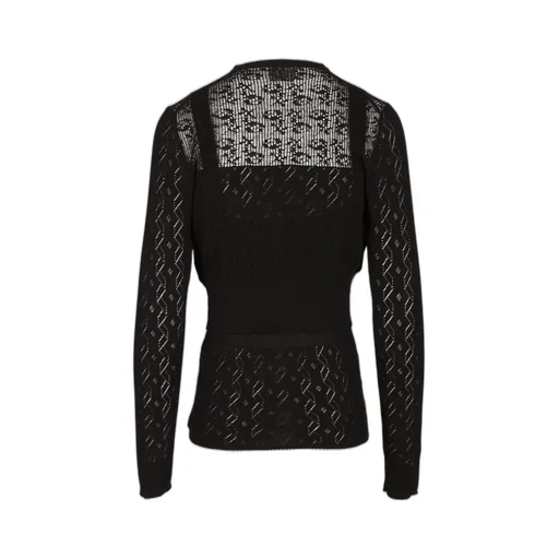 Layered Knit Long-Sleeve Top