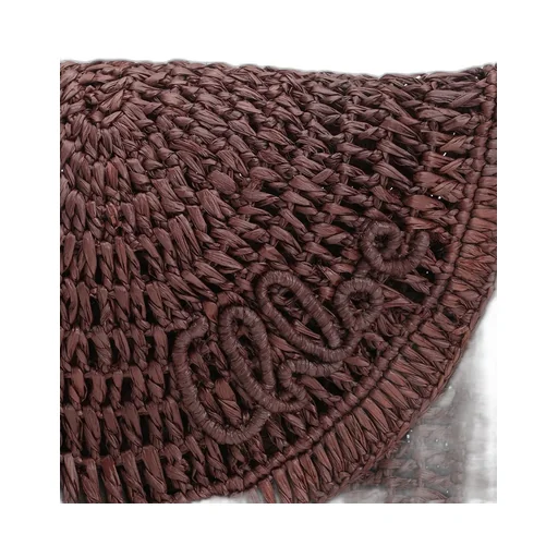 Summer Banana Flat Raffia Shoulder Bag