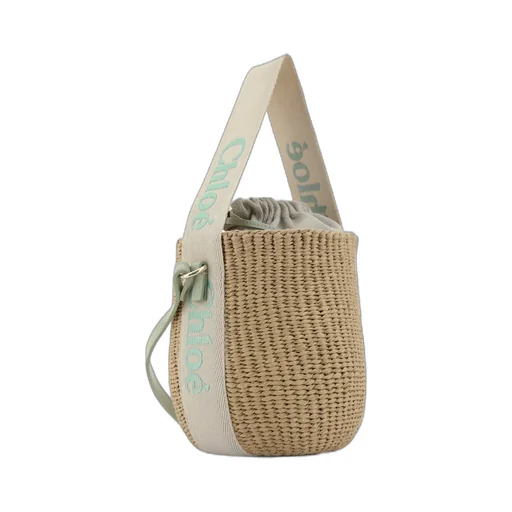 Woody Drawstring Small Basket Bag