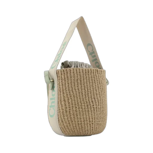 Woody Drawstring Small Basket Bag