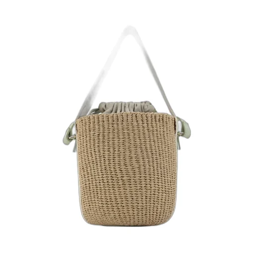 Woody Drawstring Small Basket Bag