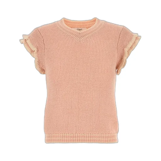Short-Sleeved Knit Top