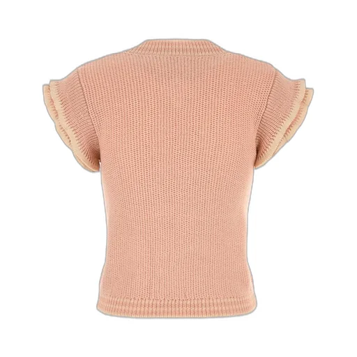 Short-Sleeved Knit Top