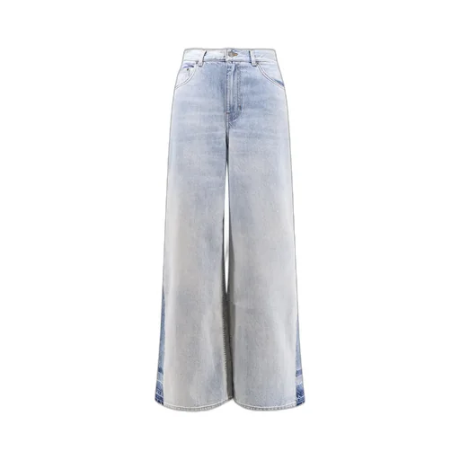 Logo Patch Wide-Leg Jeans